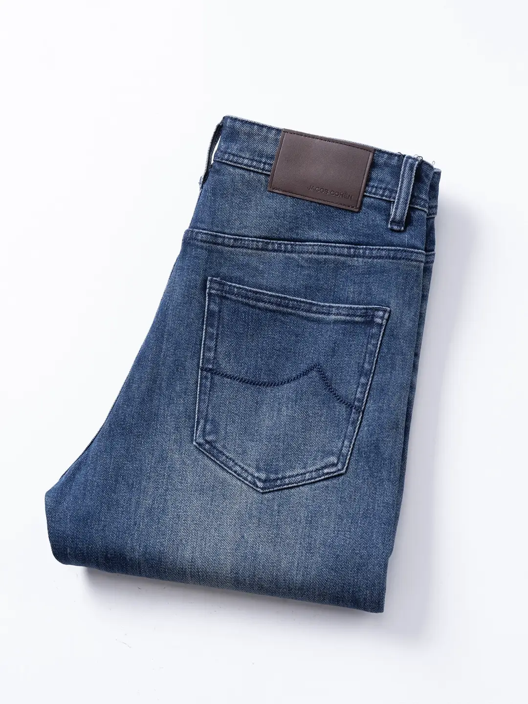 Jacob Cohen Jeans 2025 Autumn and Winter Thick New Outdoor Casual Embroidered Warm Men's Simple Trendy Pants