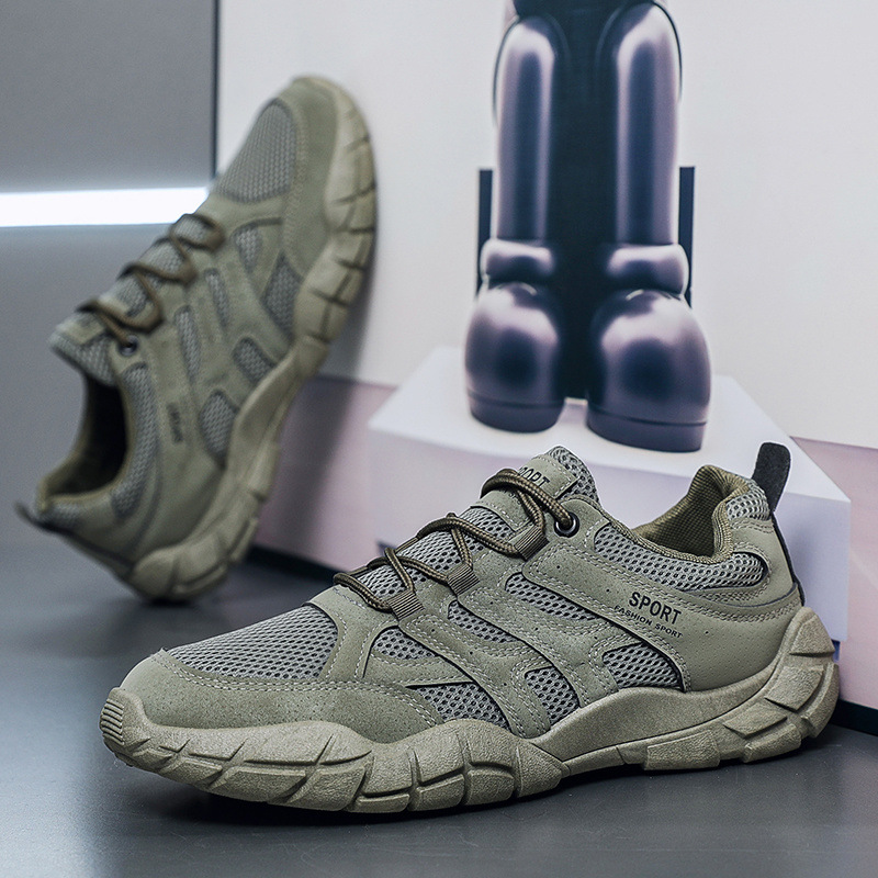 Beijianglang Outdoor Hiking Casual Shoes New Men's Summer Sports Shoes Breathable Non-Slip Wear-Resistant Mesh Climbing Shoes