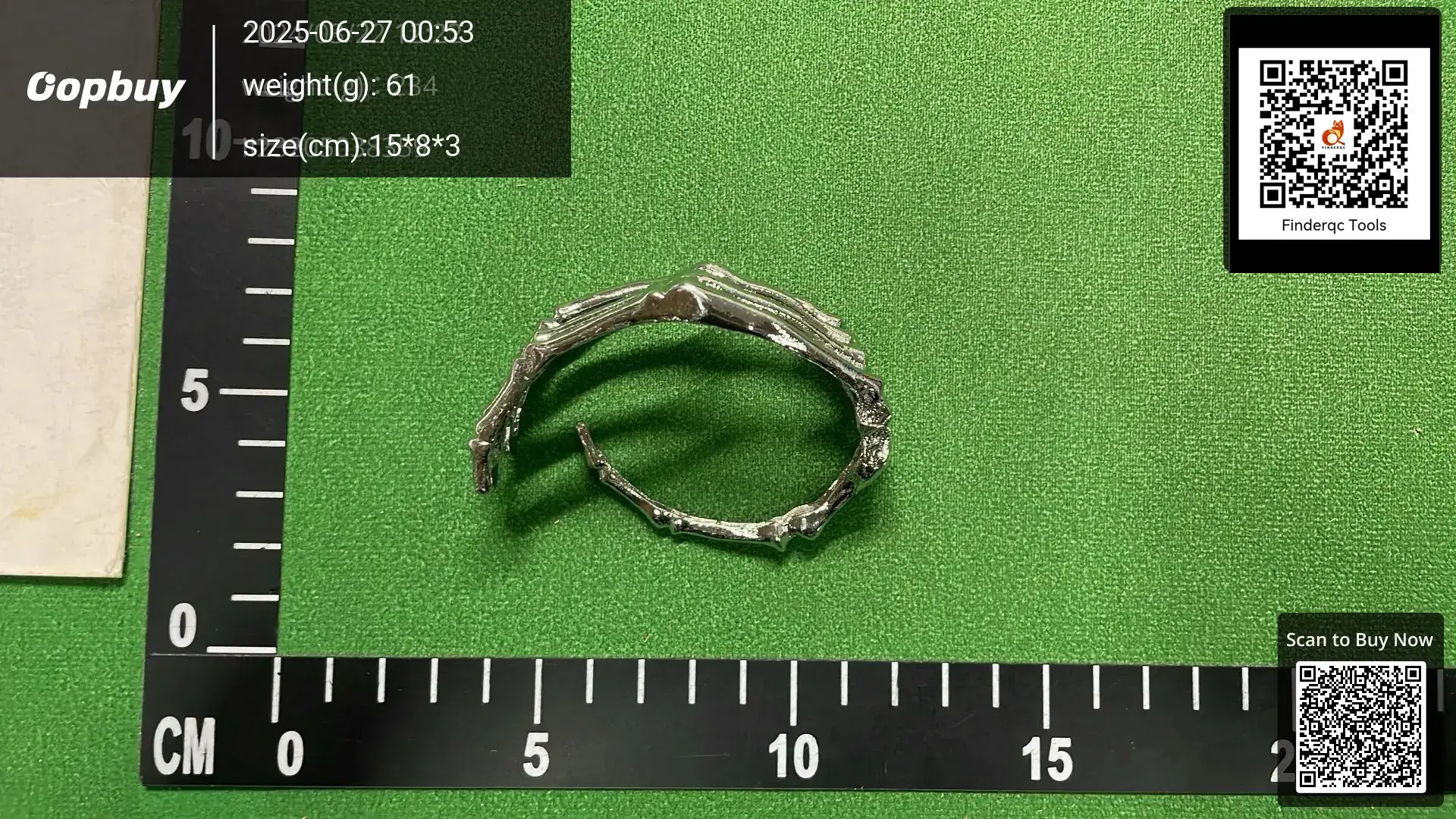 RAF style SIMONS same style show skull claw adjustable shirt clip bracelet metal claw bracelet for men and women