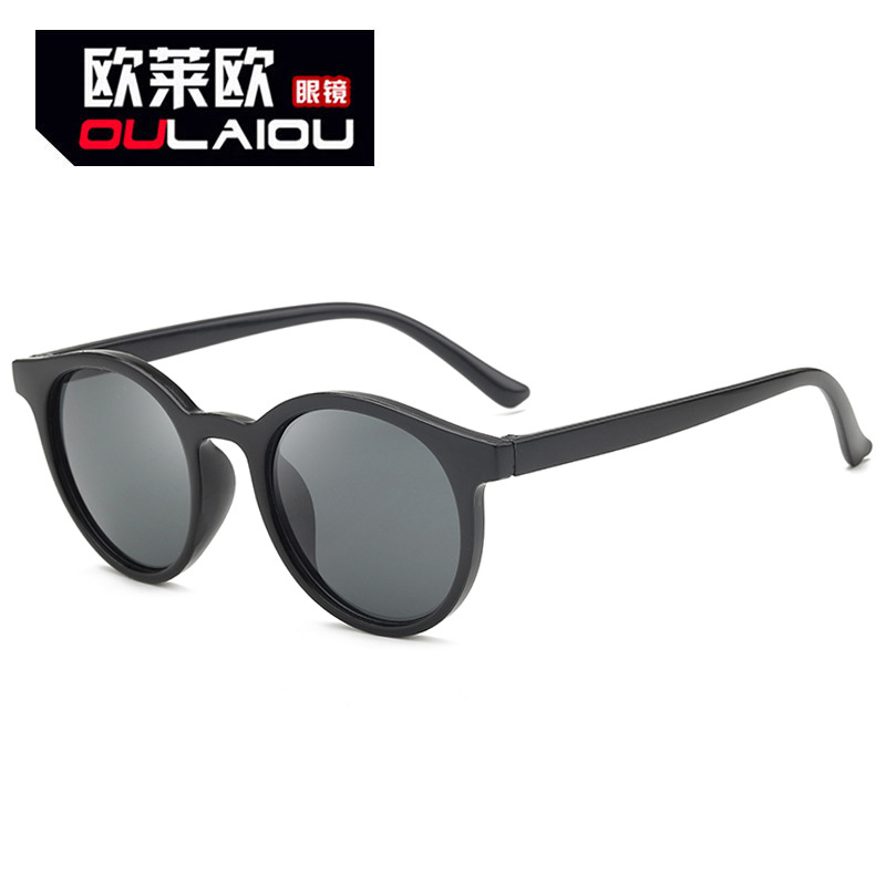 sun glasses 2024 New retro oval black frame sunglasses men's and women's sunglasses trendy sunglasses