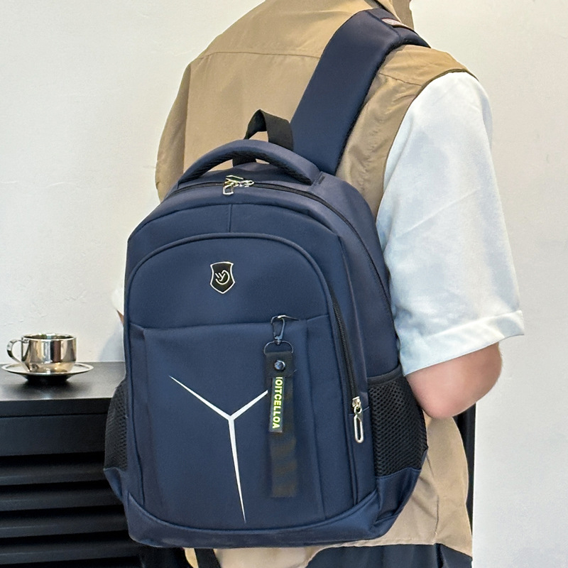 New Simple Men's Backpack, High-End Large-Capacity Travel Backpack, Multi-Functional One-Pack Multi-Purpose Student School Bag
