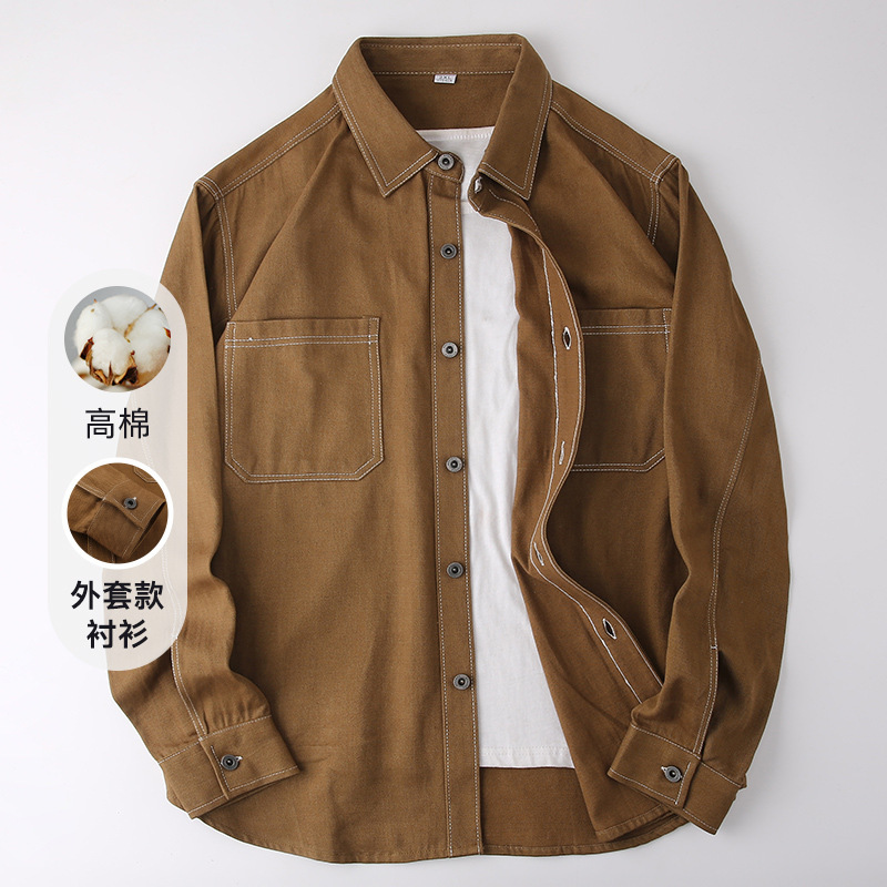 Trendy brand men's coat 2024 new spring and autumn coat Korean fashion business frock casual jacket wholesale