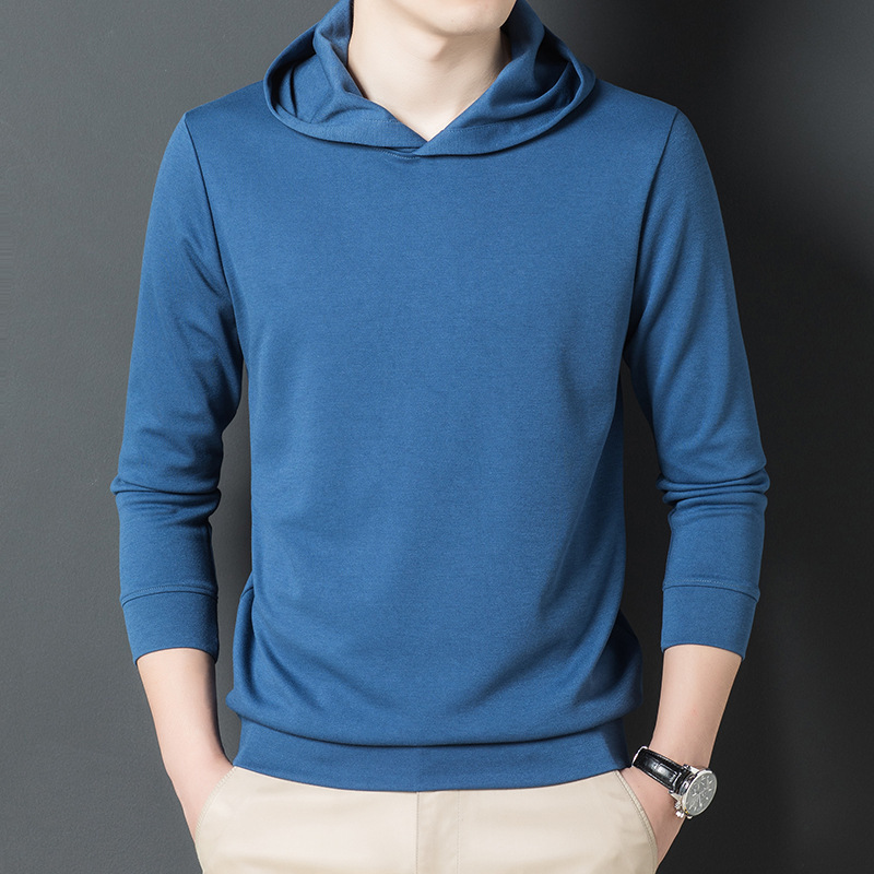 Autumn new youth men's hooded vests men's casual solid color fashion trend bottoming men's a generation of hair