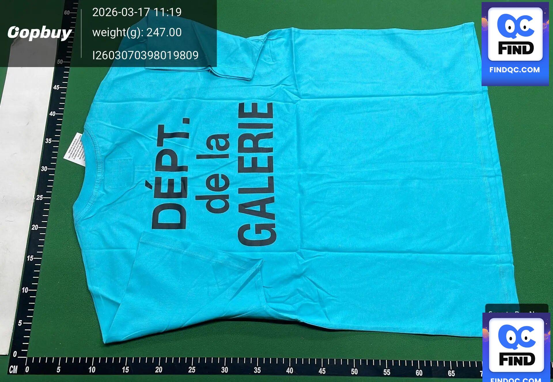 Gallery Dept. Dept. de la Galerie Short Sleeve T-Shirt QC