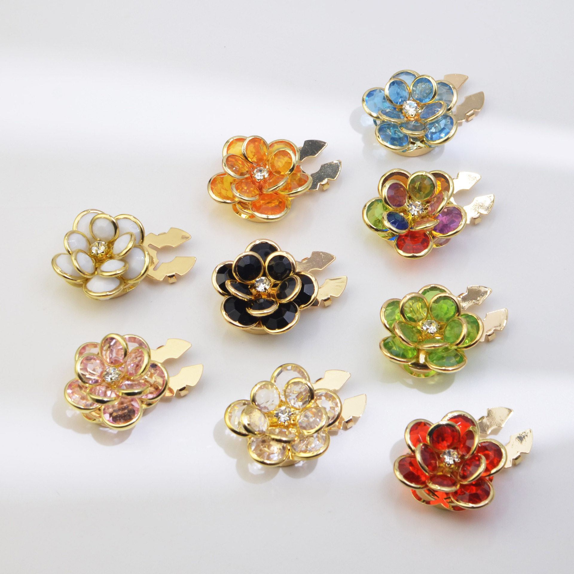 Button Cover Shirt Button Handmade Crystal Button Cover Cufflink Turtle Button Set Button Clip Buckle Jewelry Accessories
