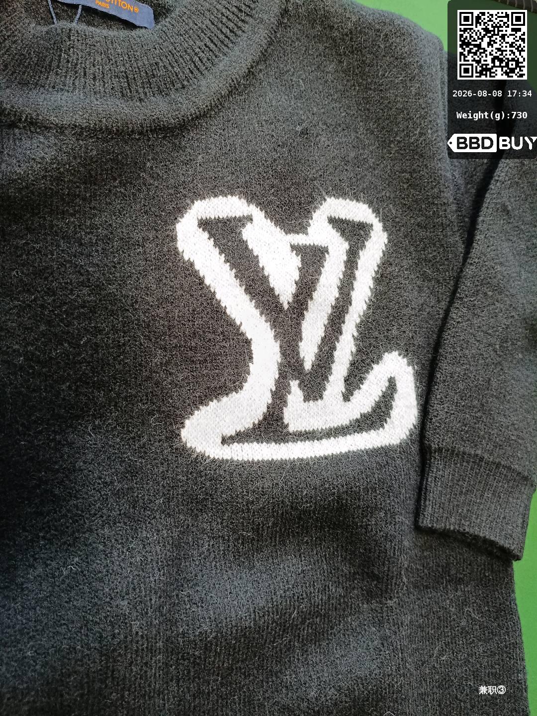 Correct Version L Dior-Style Knitted Sweater, Fashionable and Exquisite Craftsmanship, Round Neck. 26 Autumn/Winter 650K Heavy-Duty Production Foto QC de 1688 na Qualit.ly QC