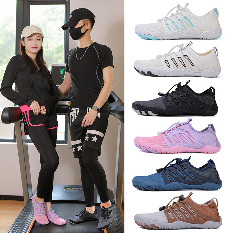 Factory new cross-border wholesale beach shoes five-finger shoes outdoor trail shoes wading sandals swimming shoes a generation of hair