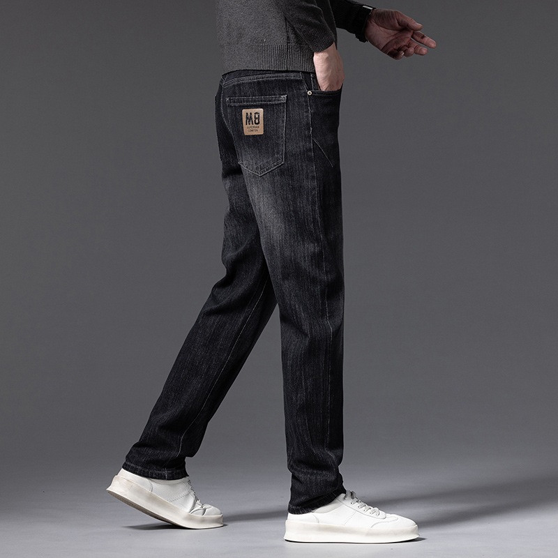 Men's Jeans 2026 New Slim Straight-Leg Pants Spring and Autumn Blue Stretch Versatile Casual Pants for Men