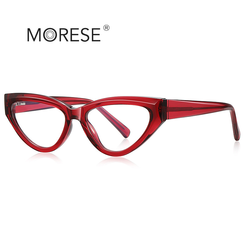 Fashion Cat's Eye Anti-blue light flat mirror 2153 thick frame British style TR90 ladies glasses self-built station Foreign Trade spot