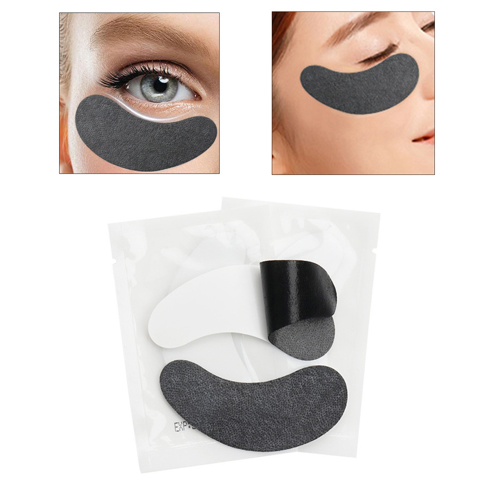 Cross-border in stock wholesale grafting eyelash eye patch black film isolation eyelash spacer transparent packaging black film eye patch