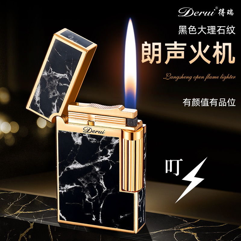 Classic Crisp Clear Lighter Shake Tone Explosive Wheel Inflatable High-end Gift Lighter Valentine's Day for Dad