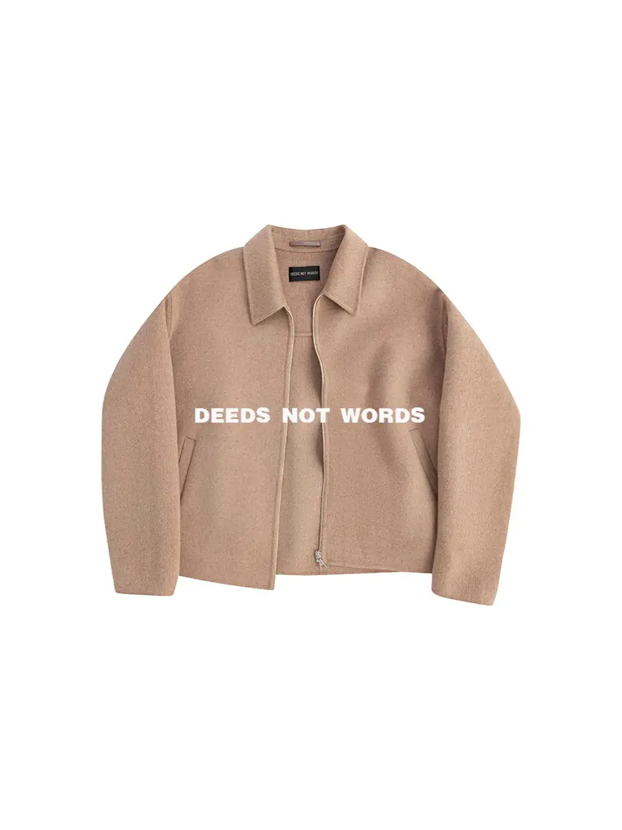 DEEDS AC style wool double-sided wool short width jacket clean fit 100% Australian wool silhouette Outwear