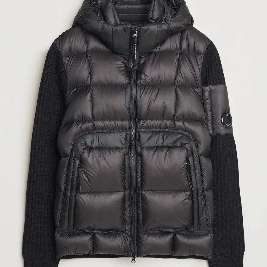 CP Knitted Splicing Wool Down Jacket