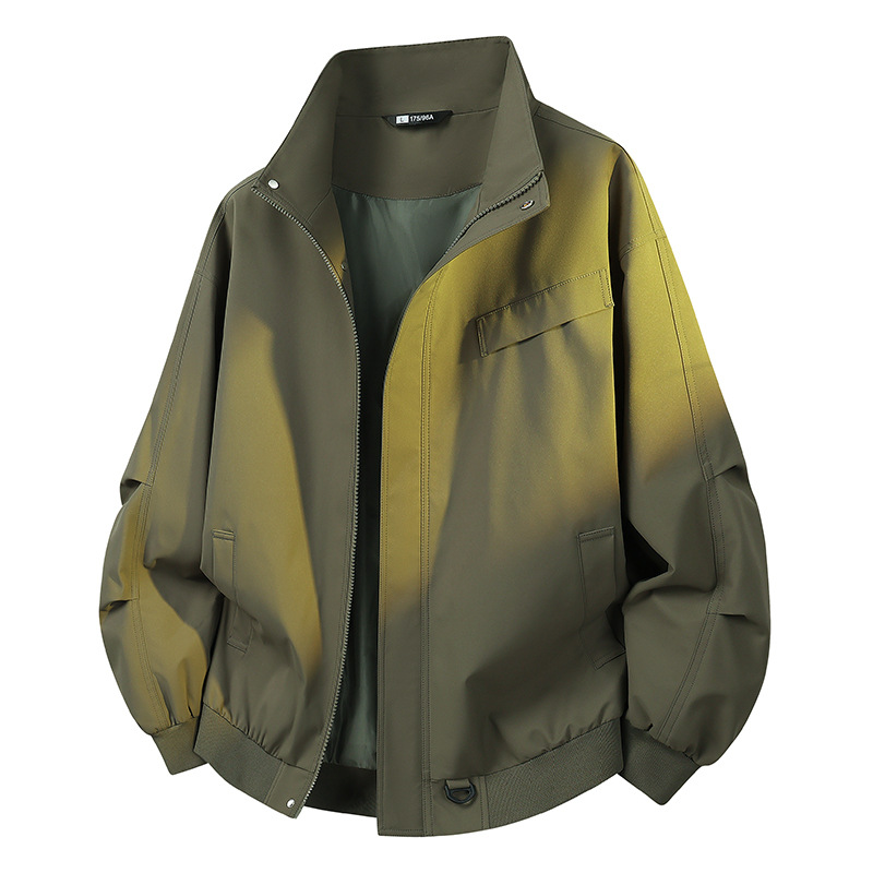 Men's Jacket for Spring and Autumn, Casual Men's Wear for Young and Middle-Aged, Light Luxury High-End Baseball Jacket, Loose High-End Outerwear