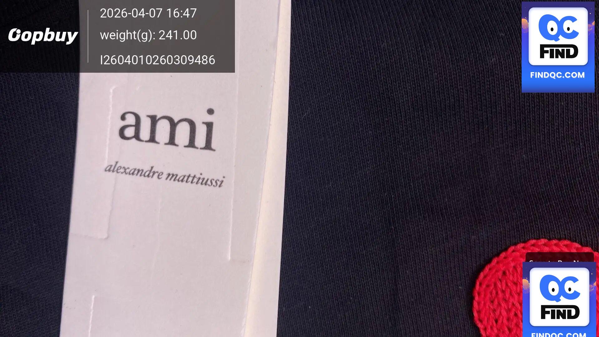 Ami Paris T-shirt QC