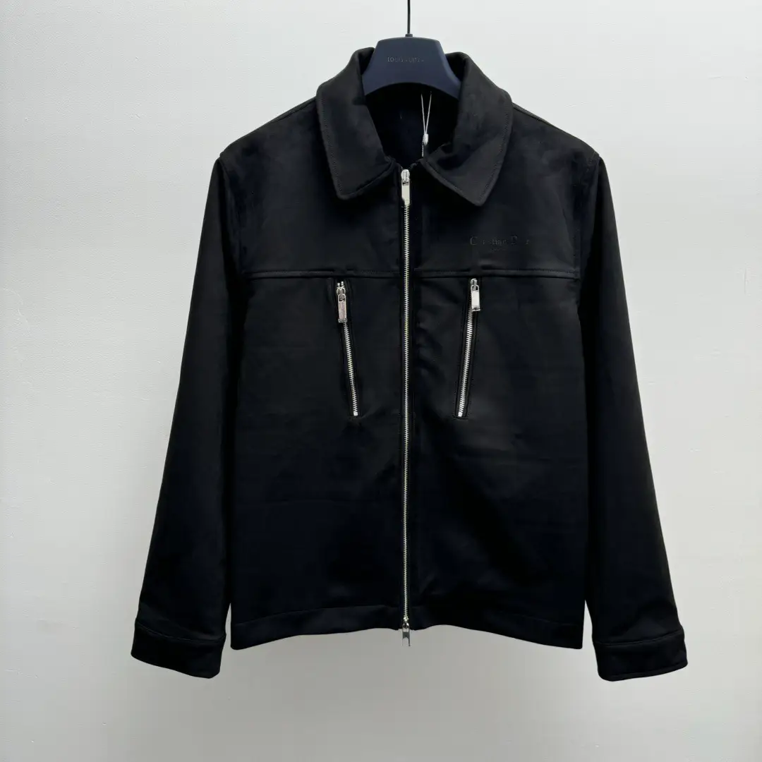 Correct Version D Home 2024 Fall/Winter New Lapel Jacket Suede Blended Jacket Coat for Men and Women