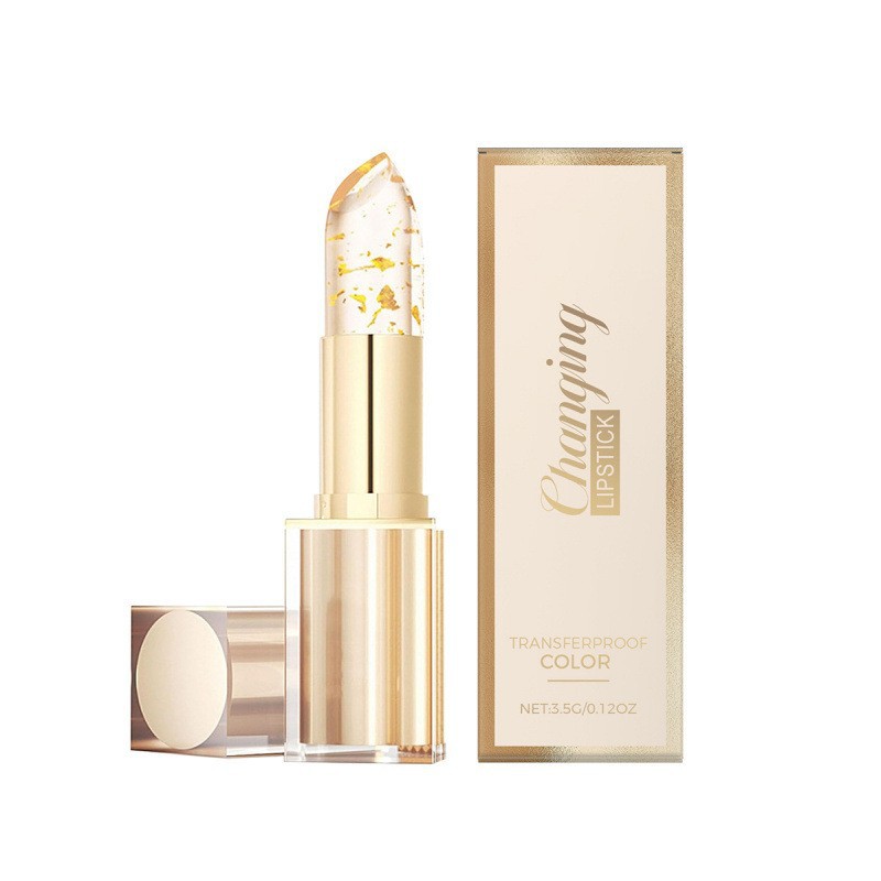 Gold flash transparent temperature lipstick carotene vitamin e color change lipstick lipstick lipstick does not fade