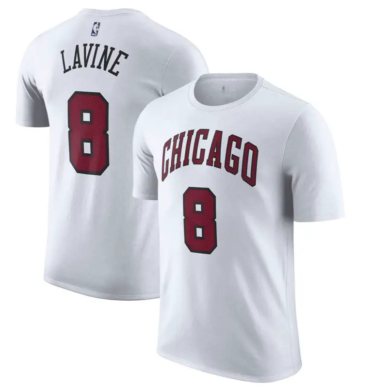 Nike Chicago Bulls Lavine #8 White T-Shirt