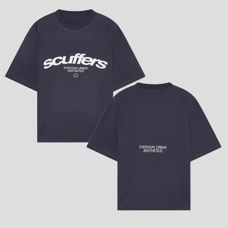 European Size Cotton T-Shirt Korean-Style Short-Sleeved Harajuku Logo Women's Scuffers Short Gothic