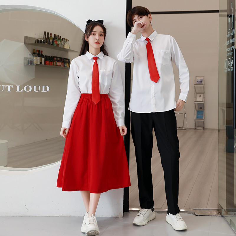 Big Chorus National Day Red Song Junior High School Primary School Students' Class Uniform Poetry Recitation Performance Uniform Sports Meeting Graduation Class Uniform