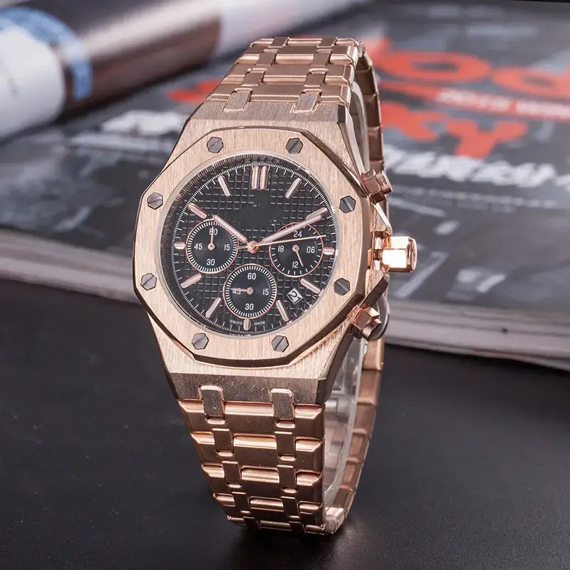 Micro-business AliExpress best-selling business steel band watches Southeast Asia hot factory direct sales