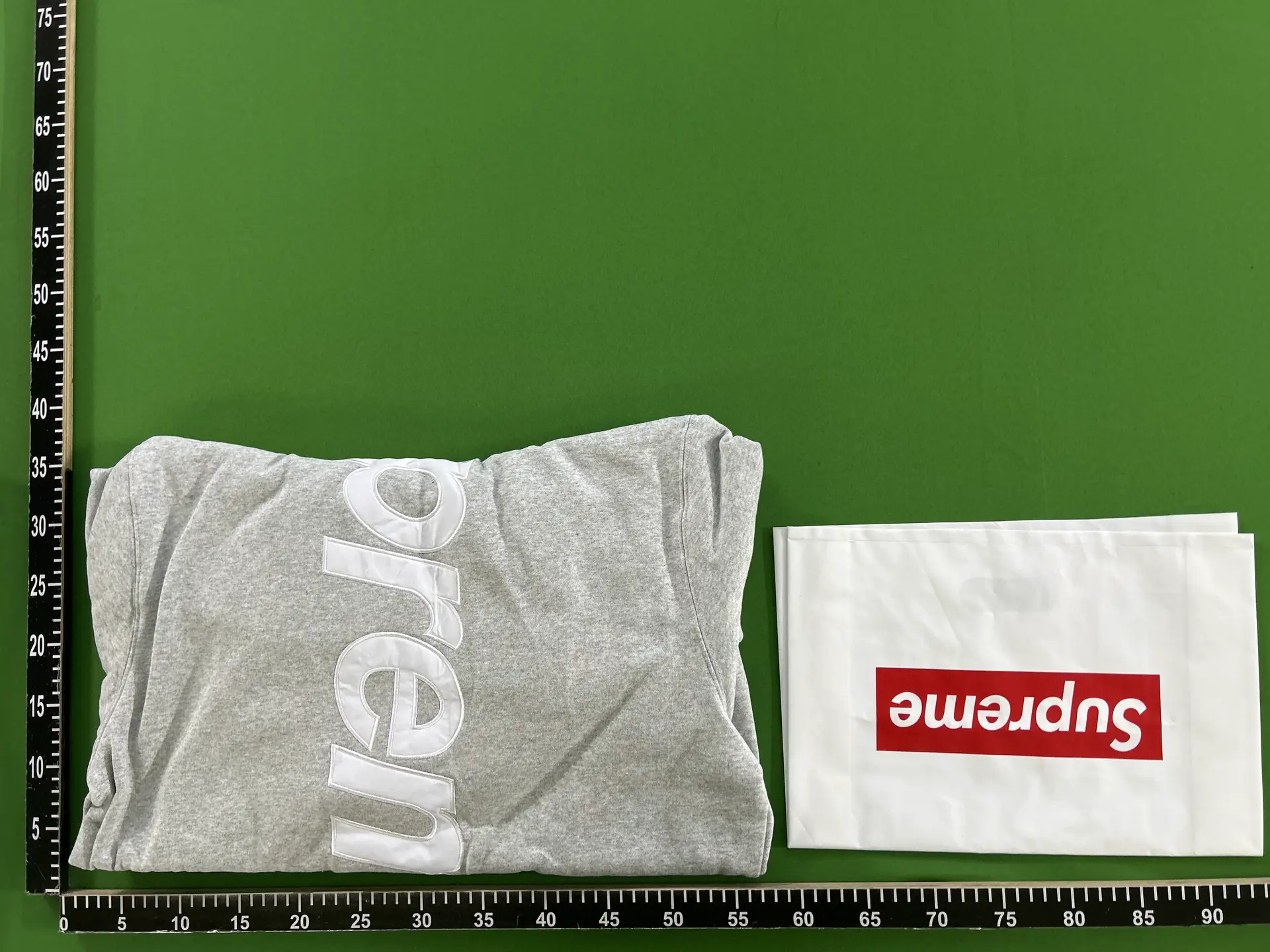 Supreme Classic Embroidery Hoodie Grey