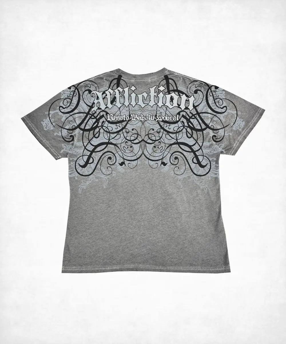 Affliction American Dark Punk Xtreme Vintage Punk Outfits Subculture Short-Sleeved T-Shirt