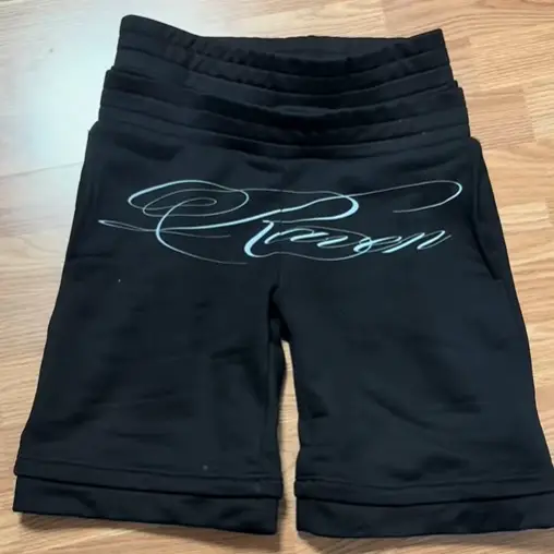 2025 European and American Cross-Border Amazon Street Dance Casual Elastic Personalized Dark Printed Street Trendy Shorts
