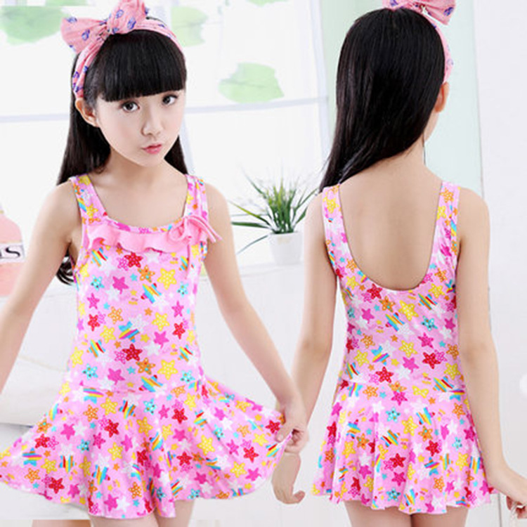 Girls' Swimwear Princess Skirt Cute South Korea Kids Middle and Big Kids Baby Swimwear Children's Swimwear
