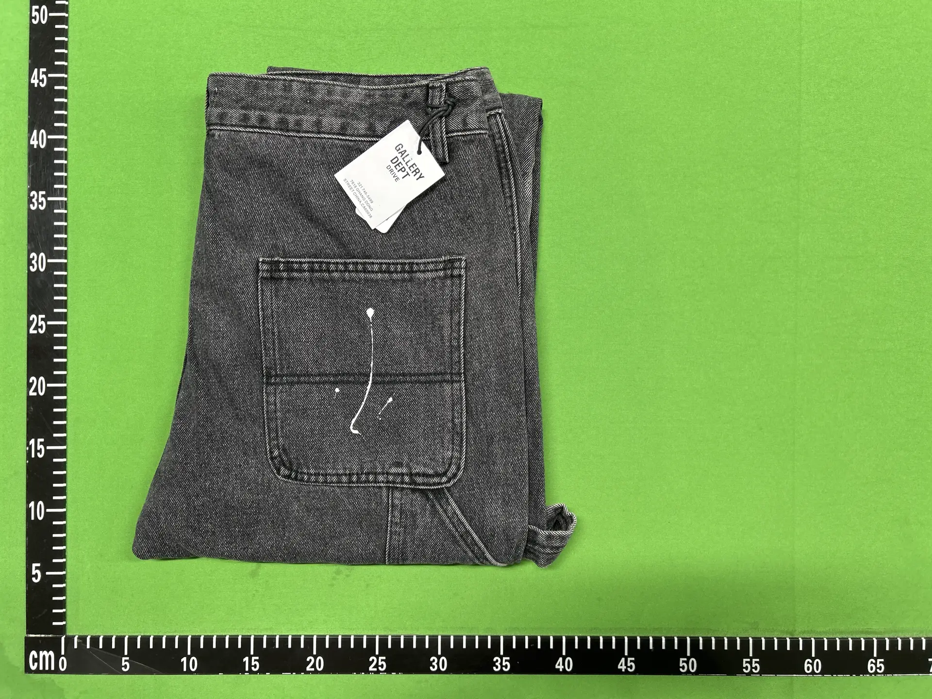 Gallery Dept Hand-Painted Splash-Ink Denim Pants
