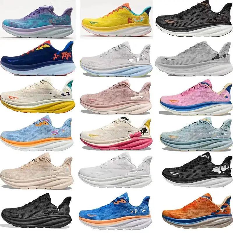 Cross-Border Running Shoes Shock-Absorbing Wear-Resistant Sports Shoes Outdoor Marathon Clifton 9Th Generation