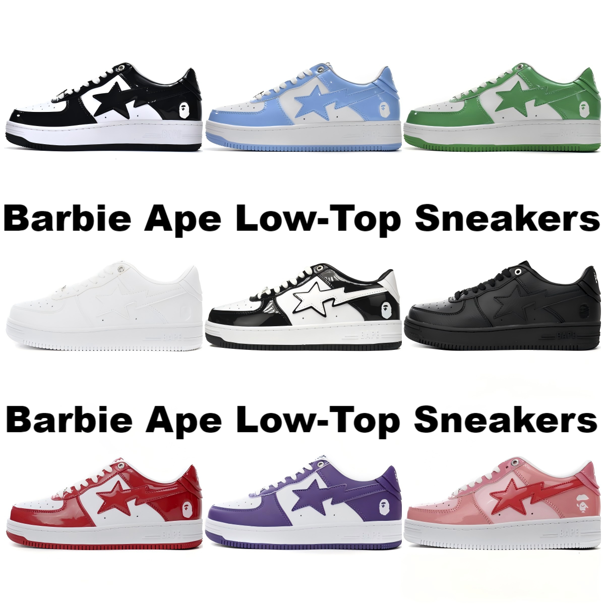 Bape Ape Low-Top Sneakers