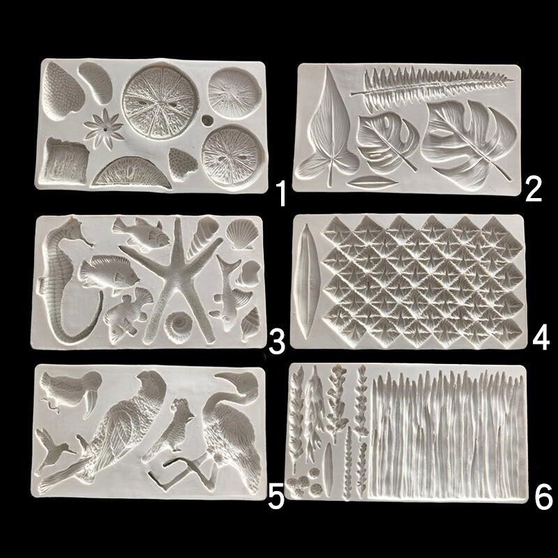 Cake Edge Dried Fruit Pace Mould Marine Starfish Chocolate Turtle Leaf Baking Plaster Decoration Pineapple Peel