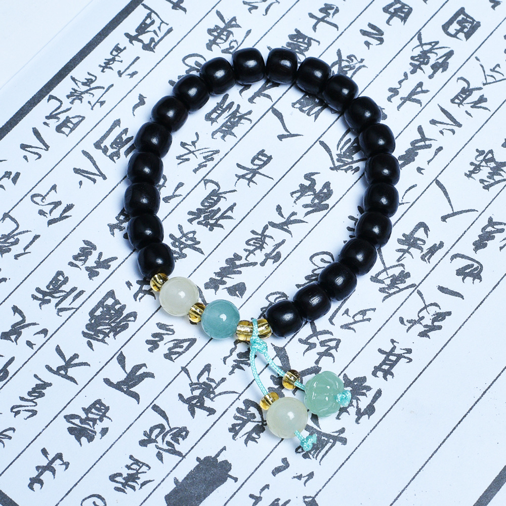 Tiktok Hot-Selling Natural Purple Sandalwood Vintage-Style New Chinese-Style Bracelet Holiday Gift Original Design Direct from Manufacturer Wholesale