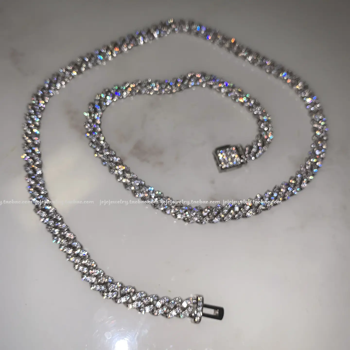 6mm Cuban Link Chain Thin Cuban Chain Rhombus Clavicle Necklace Bracelet Men's and Women's Hip-Hop Style Jewelry