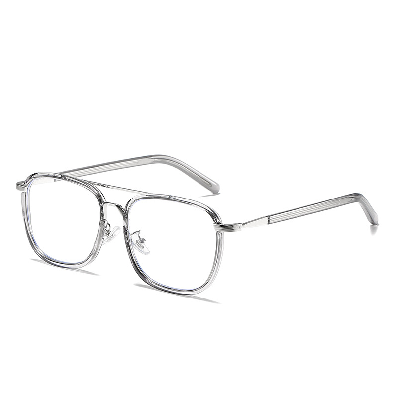 Pure Titanium Electroplated Plate Frame Glasses Jay Chou Dabao Sword Small Face Women's Eyebrow Frame Eyebrow Frame Fashion Plain