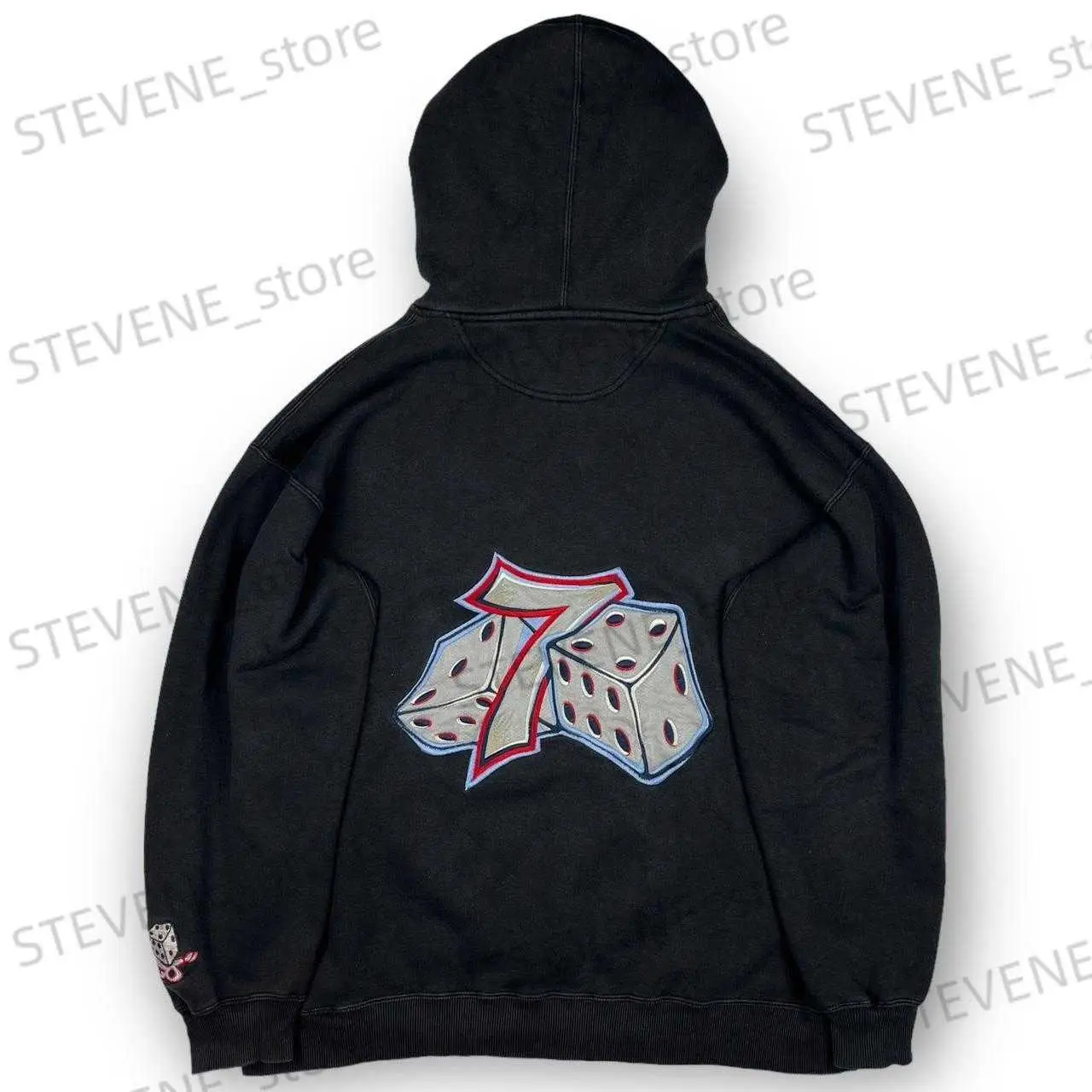 European and American Street in stock Sweatshirt Autumn and Winter New Coat Dice Casual Pullover Girls' Dress Hooded Sweatshirt