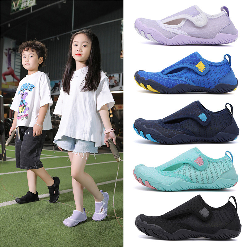 Outdoor Parent-Child Seaside Beach Water Playing Indoor Fitness Shoes Breathable Sweat Absorbing Squat Hard Pull Yoga Shoes Rope Skipping Shoes