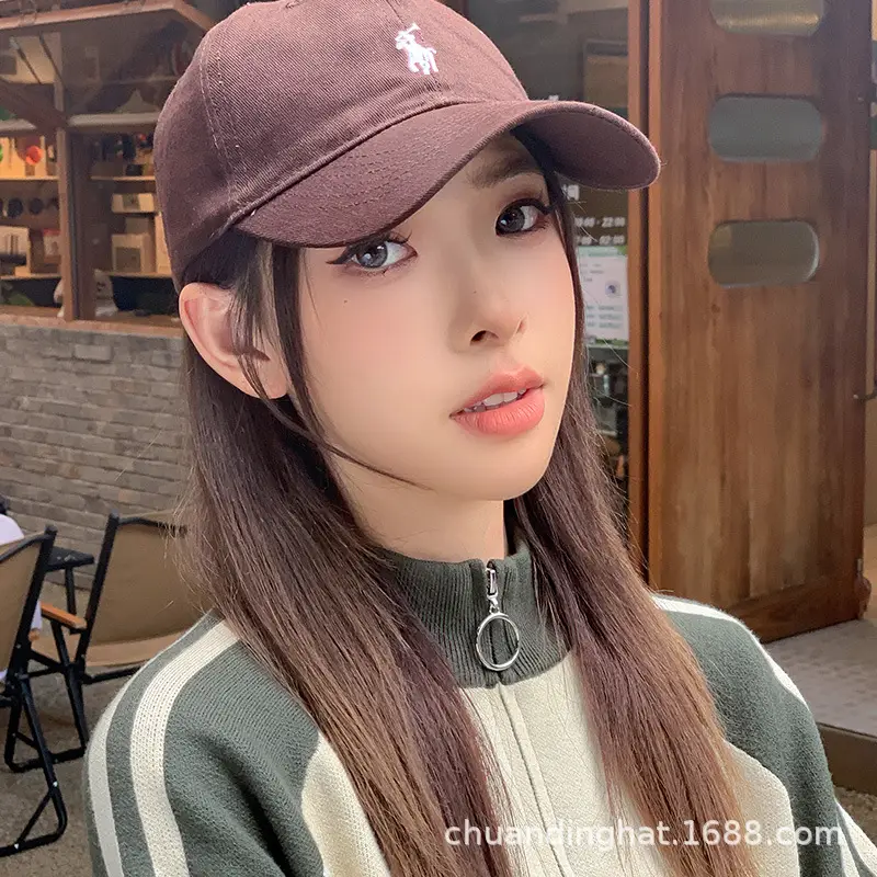 Meidings baseball cap female letters spring and fall outdoor sunscreen embroidery cotton fashion casual small head circumference duck tongue cap male