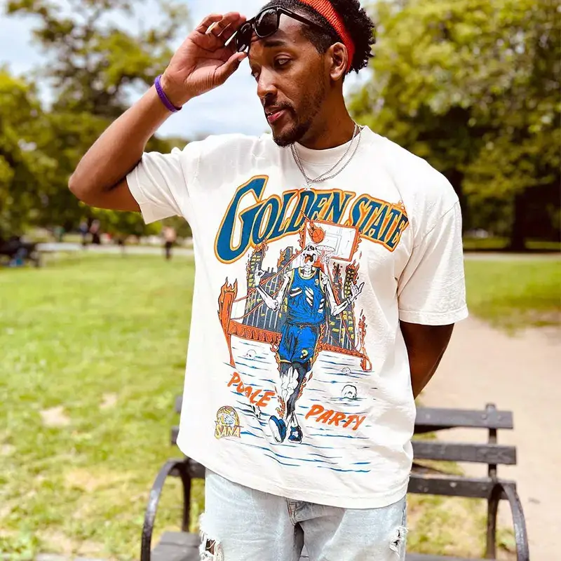 Golden State Skeleton Basketball T-Shirt