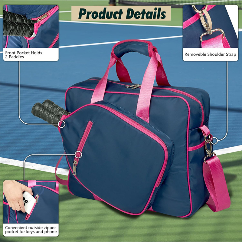 Source Manufacturer Customized Outdoor Sports Summer Waterproof Multi-Functional Simple Handbag Crossbody Bag Pickleball Racket Bag
