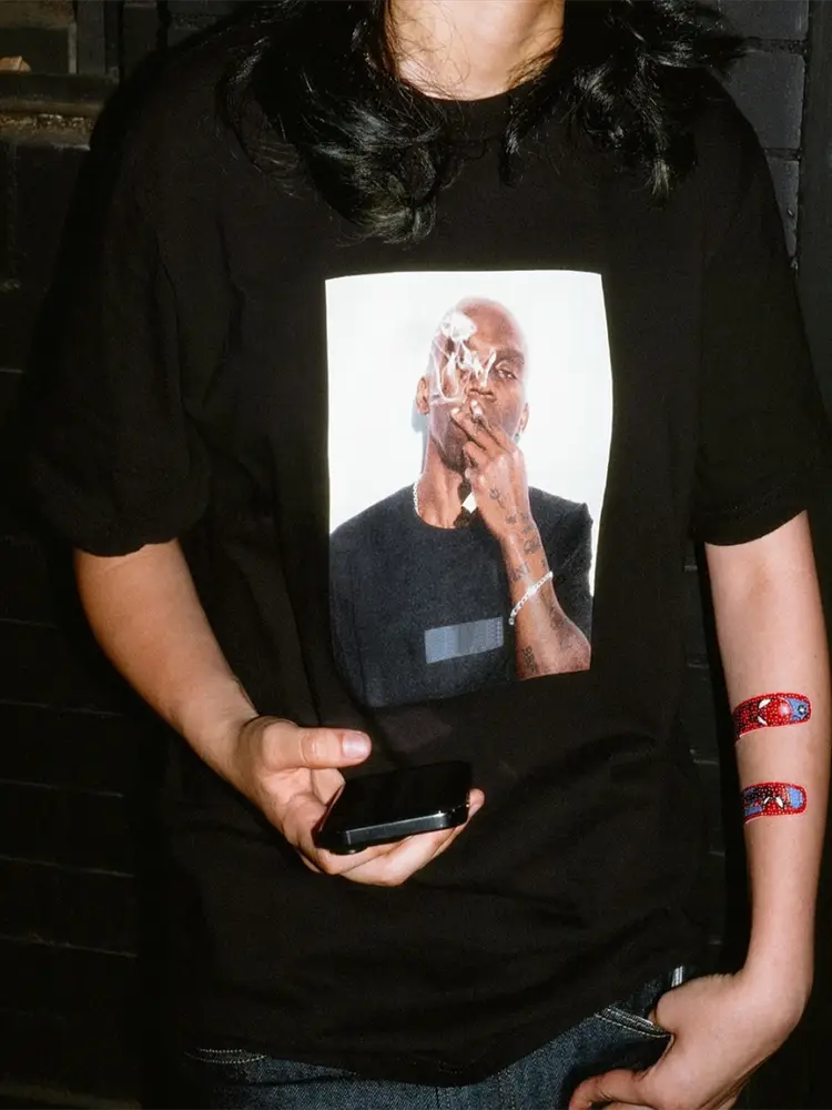 Trendy Ss25 Week18 Dean Blunt Tee Dean Blunt Character Print Round Neck Short Sleeve T-Shirt