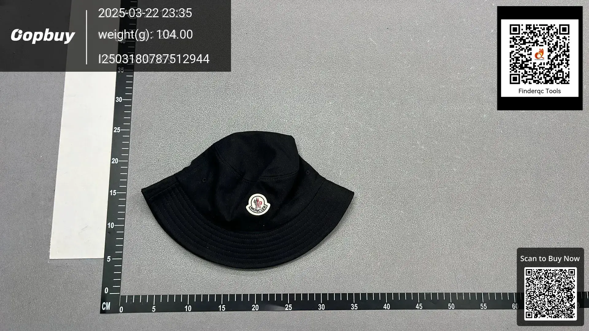 Moncler Black Bucket Hat