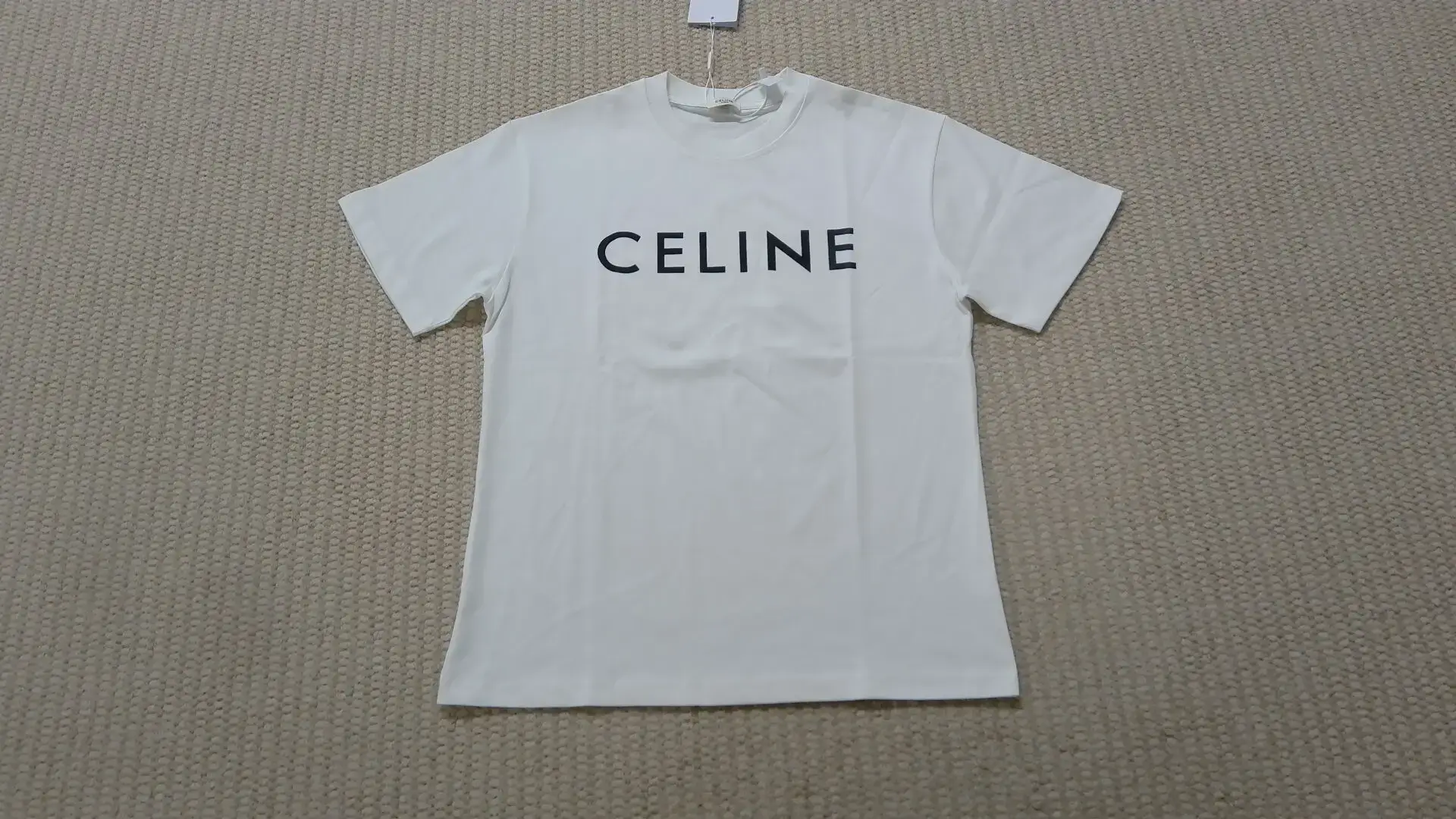 CELINE Classic Letter Print Short Sleeve T-Shirt