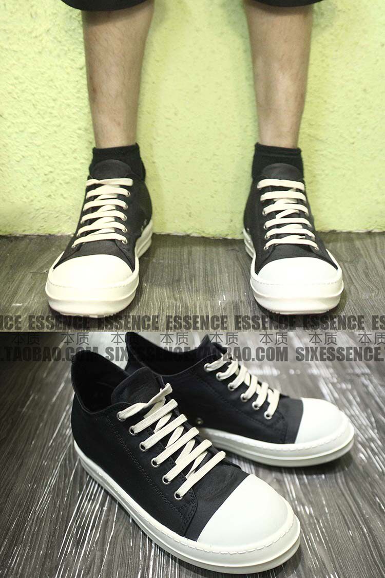 Essential Dark Waxed Canvas Lace-Up Low-Top Shoes, Real Shot, Casual European and American Korean Style Hong Kong Style Street Fashion Men's Trend