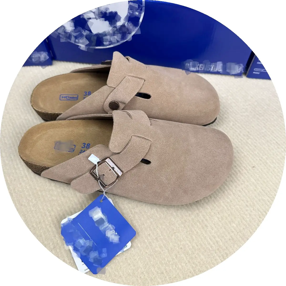 Birkenstock Boston Suede Taupe