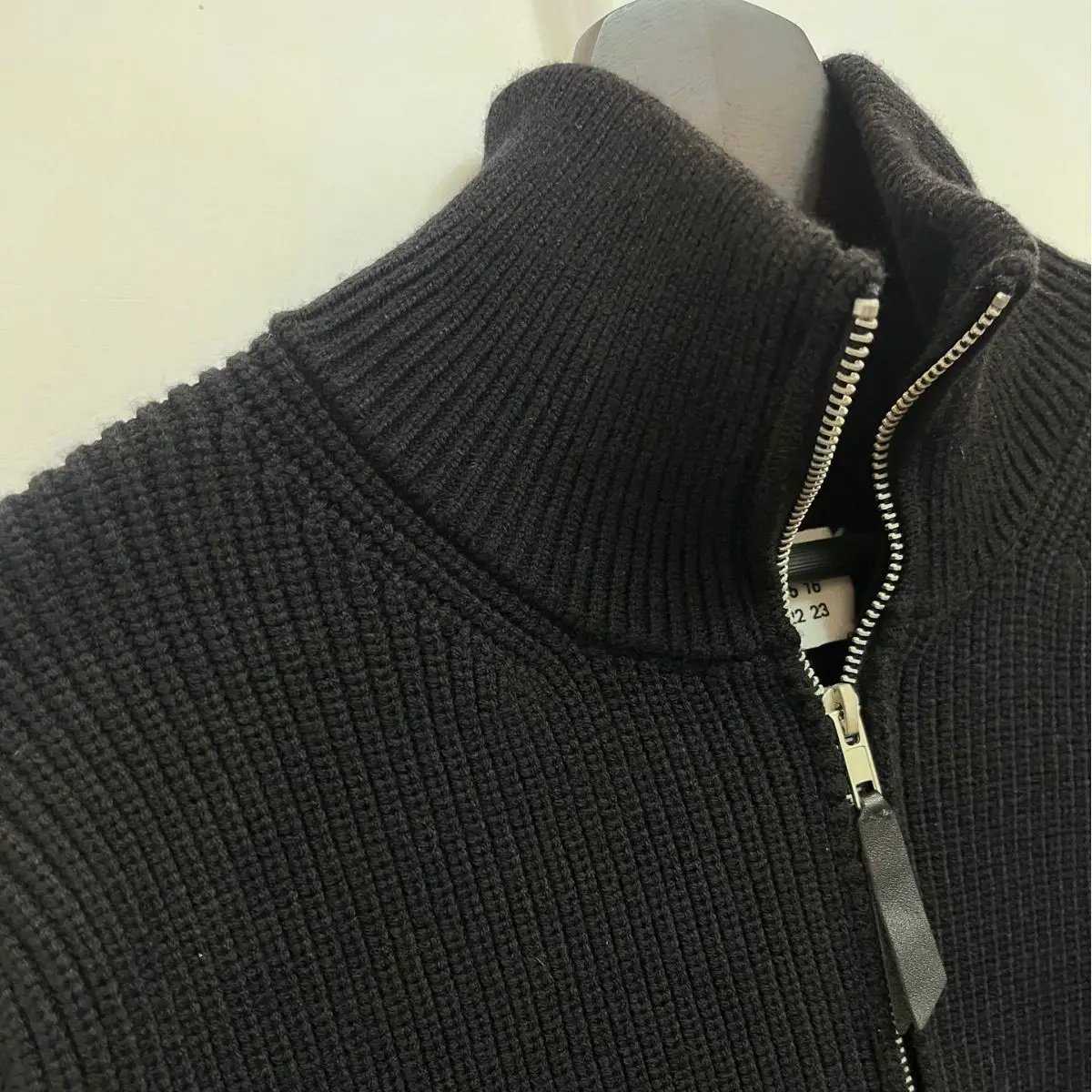 High Weight Ma's Four-Corner Double Zipper Lazy Knitwear Knitwear Cardigan Outwear High Collar Men's Autumn and Winter Knitwear Fashion