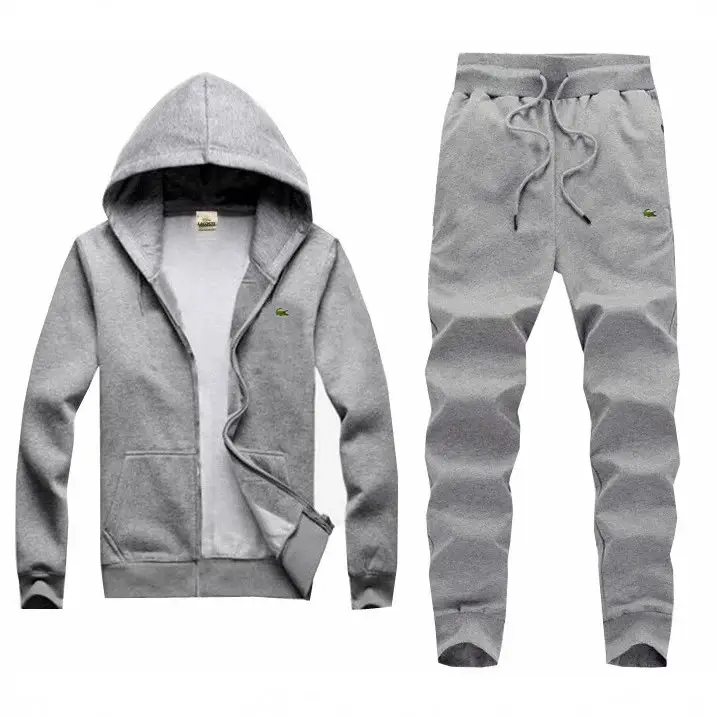 Spring and Autumn Sportswear 2025 Hooded Cardigan Sweatshirt Casual Men's Two-piece Men's Fishboy Suit New
