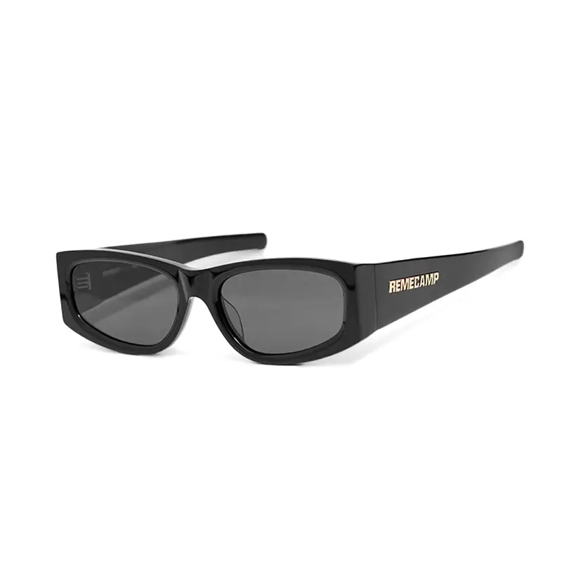 Remecamp Three-Party Co-Branded Heavy Industry Moisturizing Plate Asymmetrical Narrow Frame Men's and Women's Neutral Sunglasses