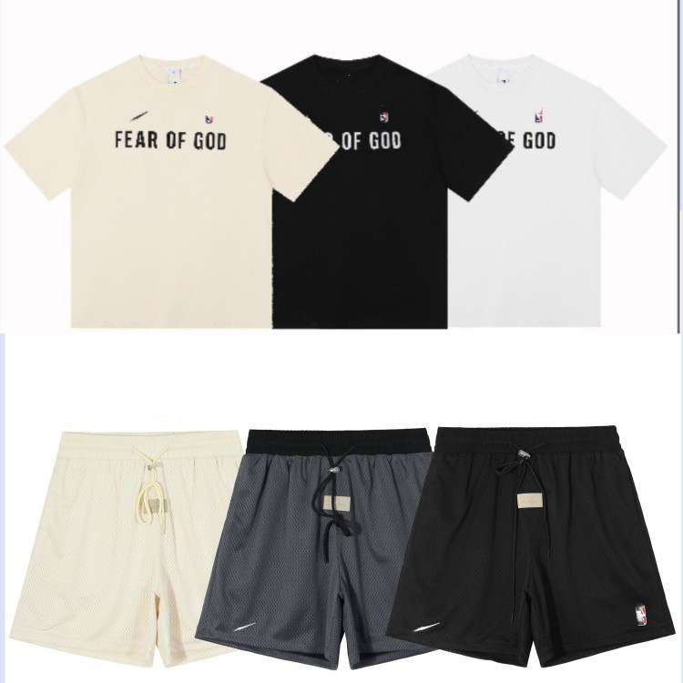 Factory wholesale FOG Tripartite Joint short sleeve shorts men's and women's leisure sports suit QC-foto från 1688 på Qualit.ly